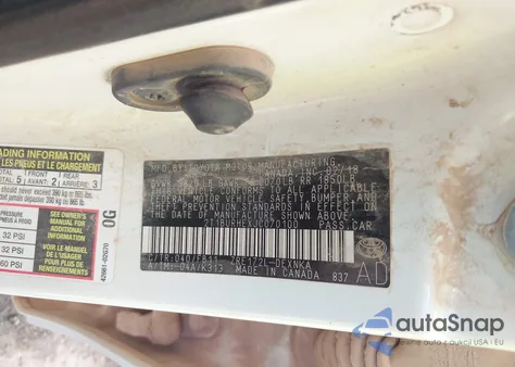 2018 Toyota Corolla Le из США, поврежденный, VIN 2T1BURHEXJC070100